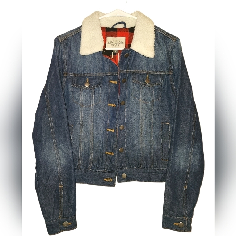 Ashley By 26 International Vintage Charm Womens Denim Jean Jacket size S